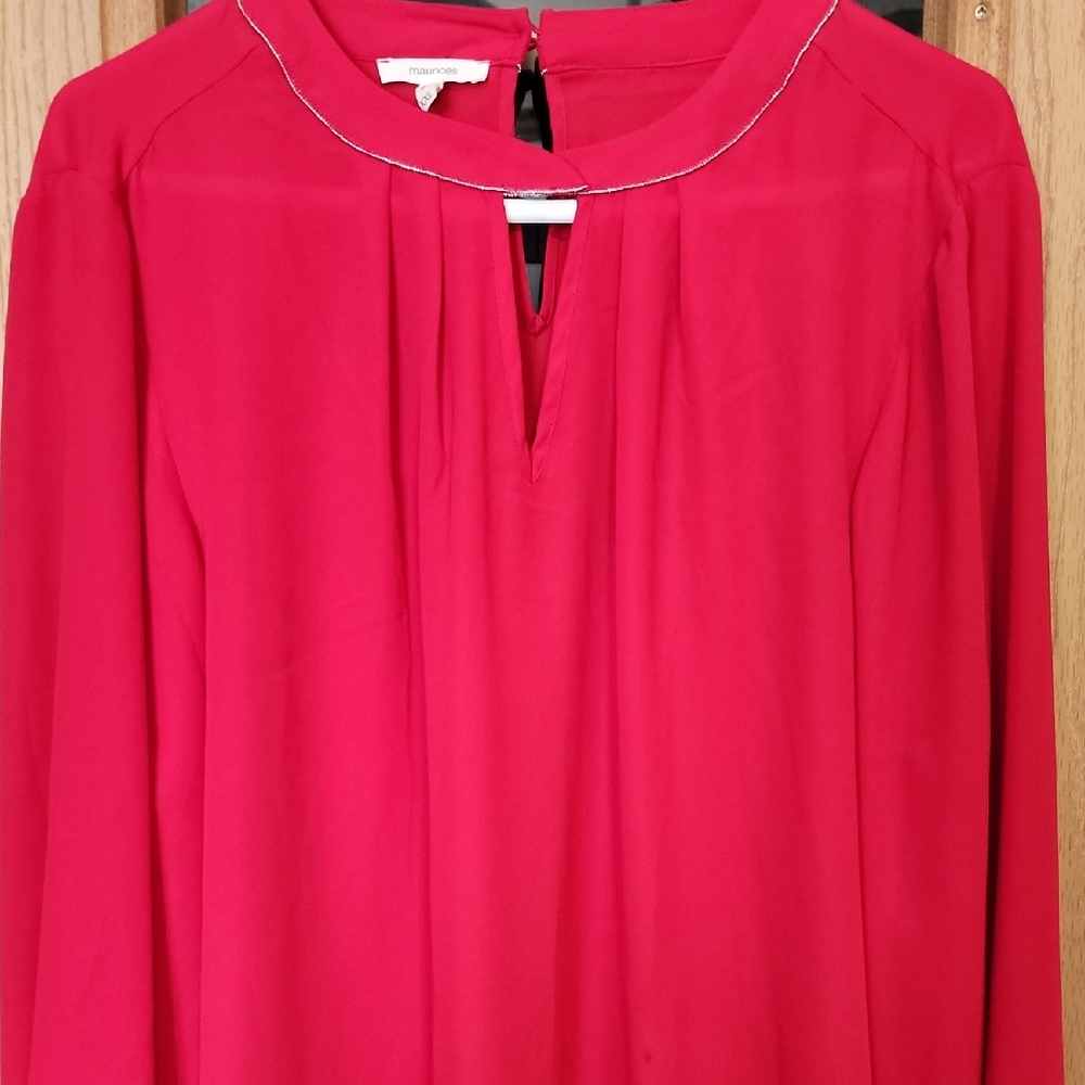 Maurices Vibrant Pink Blouse